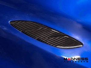 Alfa Romeo Giulia Hood Vent Trim Kit - Carbon Fiber - Quadrifoglio - Italian Theme